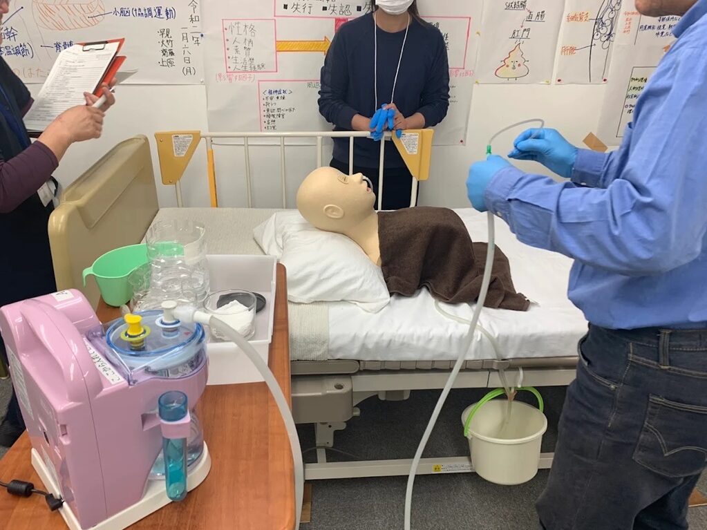 医療的ケアの授業風景